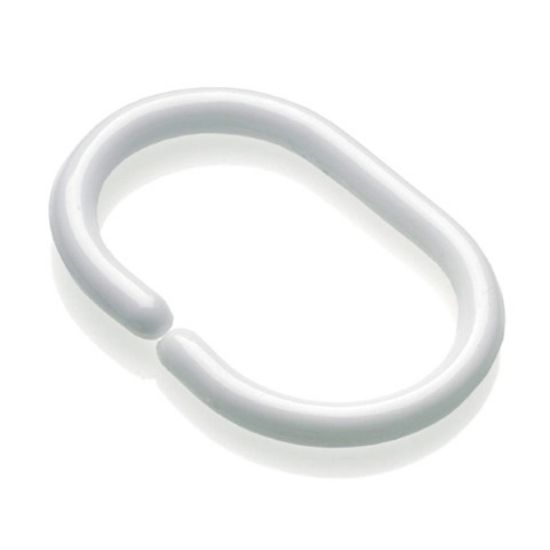 Picture of SHOWER HOOKS PLASTIC C RING WHITE (12)