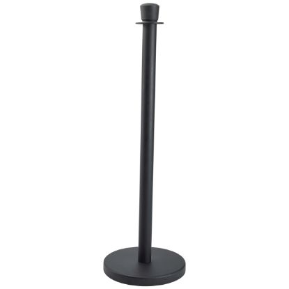 Picture of ROPE BARRIER POST BLACK 100 x 32cm ROPE SOLD SEPARATELY (2)