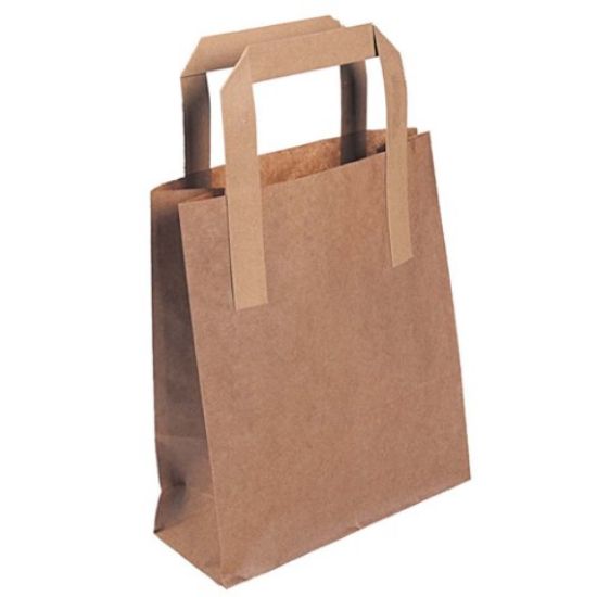 Picture of PAPER CARRIER BAGS 13x10x8" BROWN MEDIUM (250)