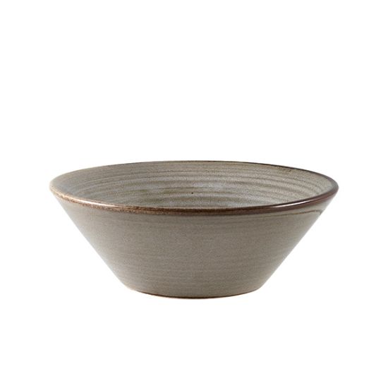 Picture of TERRA PORCELAIN SMOKE GREY CONICAL BOWL 14CM (6)