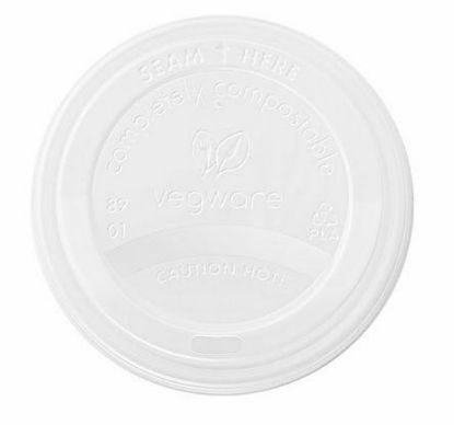 Picture of PACK OF 50 89MM CPLA HOT CUP LID WHITE FITS 10-20OZ