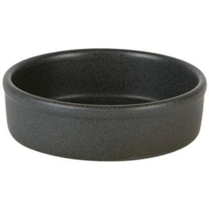 Picture of RUSTICO CARBON ROUND TAPAS DISH 12.5cm (CASE OF 12)