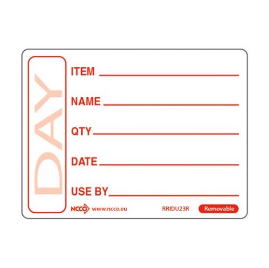 Picture of PREPARED FOOD LABEL 2" RED (500)