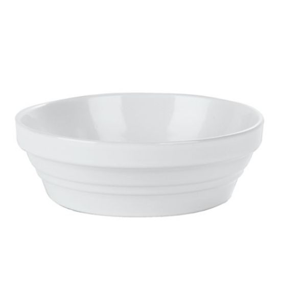 Picture of WHITE ROUND BAKING DISH 15cm (12) *p