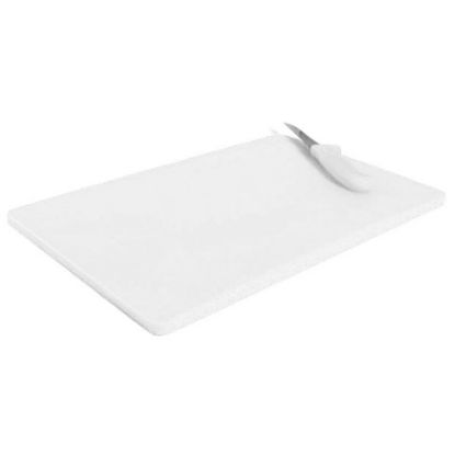 Picture of HIGH DENSITY CHOPPING BOARD 18X12X0.5" WHITE