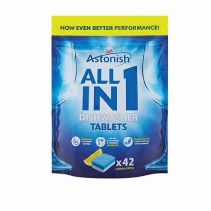 Picture of ASTONISH ALL IN ONE DISHWASHER TABLETS (PACK OF 42)