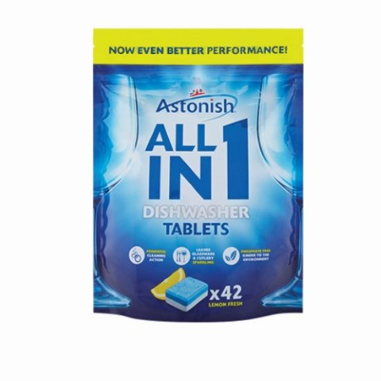 Picture of ASTONISH ALL IN ONE DISHWASHER TABLETS (PACK OF 42)