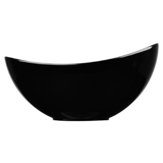 Picture of CASE OF 2 ALCHEMY MELAMINE MOONSTONE BUFFET BOWL 14X11X7" BLACK