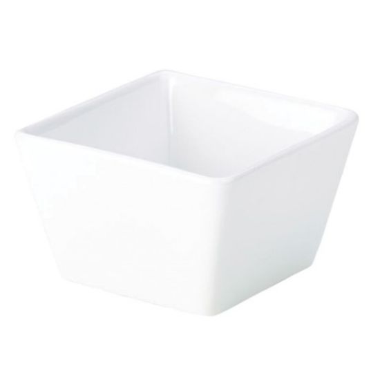 Picture of PORCELAIN SQUARE BOWL 7OZ 8.5 x 5.5CM WHITE (6)