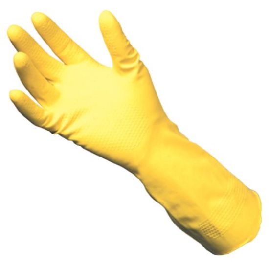 Picture of HOUSEHOLD GLOVES SMALL YELLOW (SINGLE PAIR)