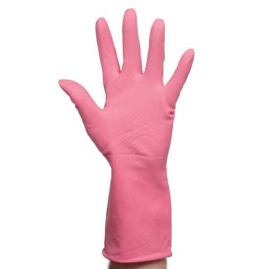 Picture of HOUSEHOLD GLOVES PINK MEDIUM (SINGLE)