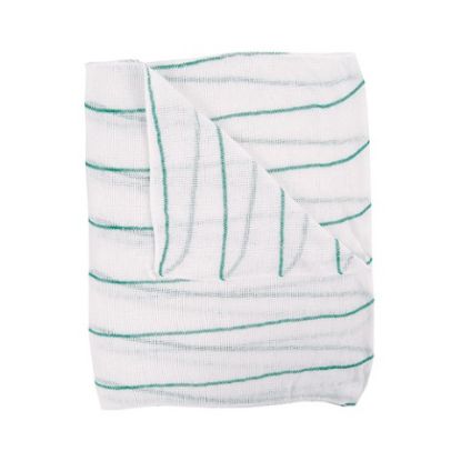 Picture of JANGRO GREEN STRIPE DISHCLOTH 12X16" (PACK OF 10)