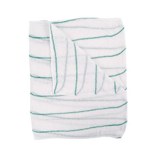 Picture of JANGRO GREEN STRIPE DISHCLOTH 12X16" (PACK OF 10)