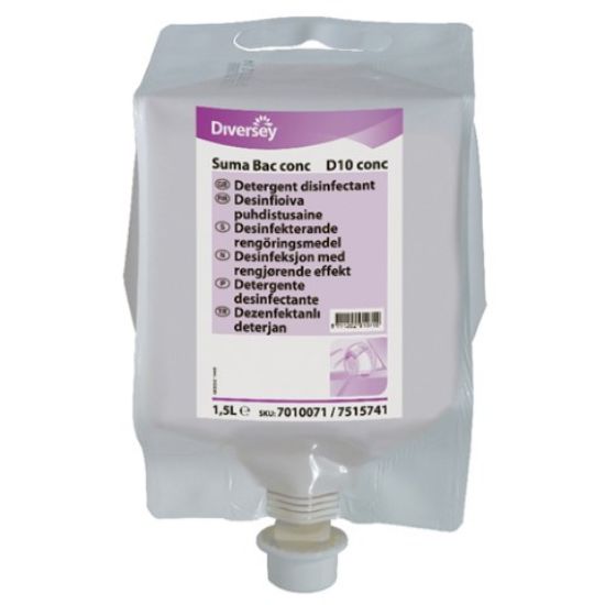 Picture of SUMA BAC CONC SANITISER D10 1.5L (CASE OF 4) **LQ**