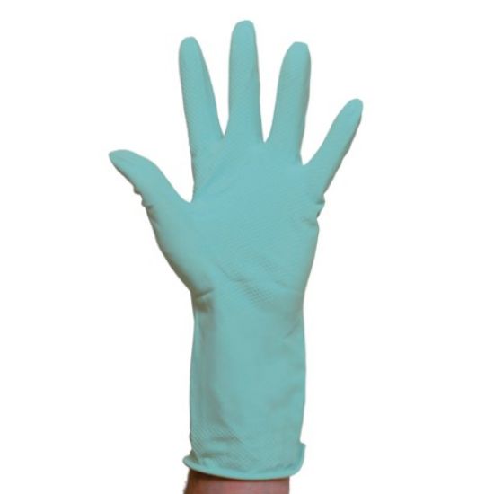 Picture of HOUSEHOLD GLOVES LARGE GREEN (SINGLE PAIR)