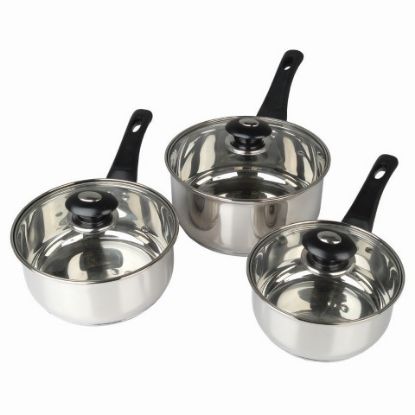 Picture of EXECUTIVE SAUCEPAN SET 3PC STAINLESS STEEL INDUCTION