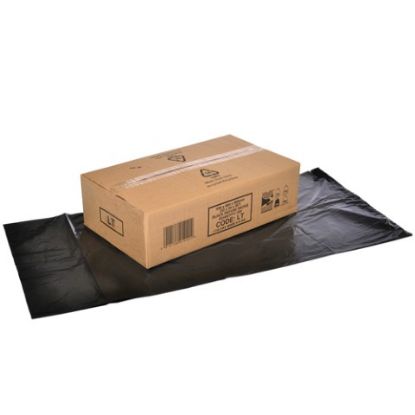 Picture of BLACK HEAVY DUTY REFUSE SACKS  20X34X38" 15KGS/120L (200)