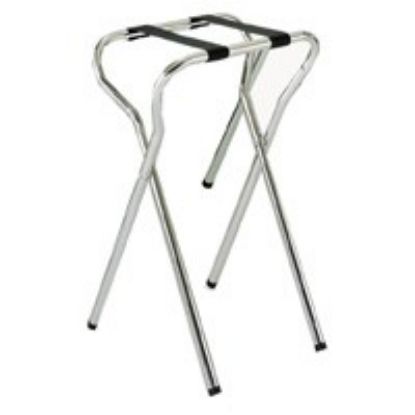 Picture of FOLDING METAL TRAYSTAND DELUXE CHROME FOR 20"+ TRAYS