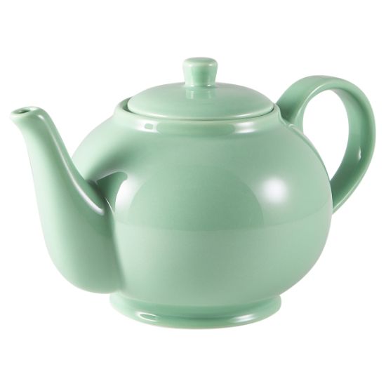 Picture of GENWARE PORCELAIN GREEN TEAPOT 85CL 30oz   (6)