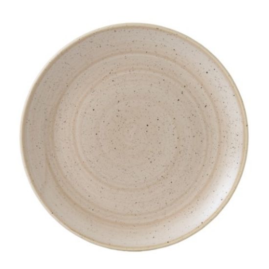 Picture of CHURCHILL STONECAST NUTMEG CREAM COUPE PLATE 11.25" (CASE OF 12)