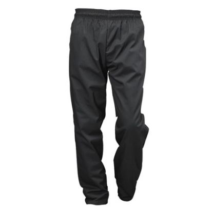 Picture of CHEF TROUSERS XL PLAIN BLACK