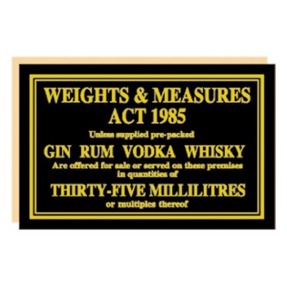 Picture of WEIGHTS & MEASURES ACT 35ML BLACK & GOLD