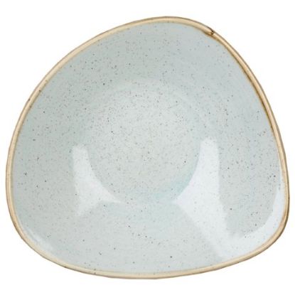 Picture of CHURCHILL STONECAST TRIANGULAR BOWL 21oz 9.25" DUCK EGG (CASE OF 12)