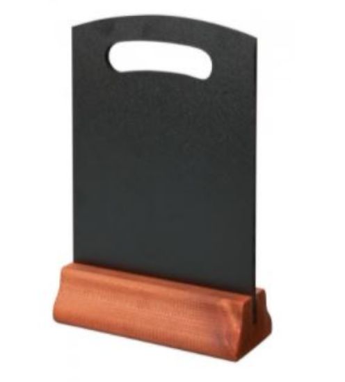 Picture of A5 HAND HELD MENU BOARD MAHOGANY BASE 230 X 148mm