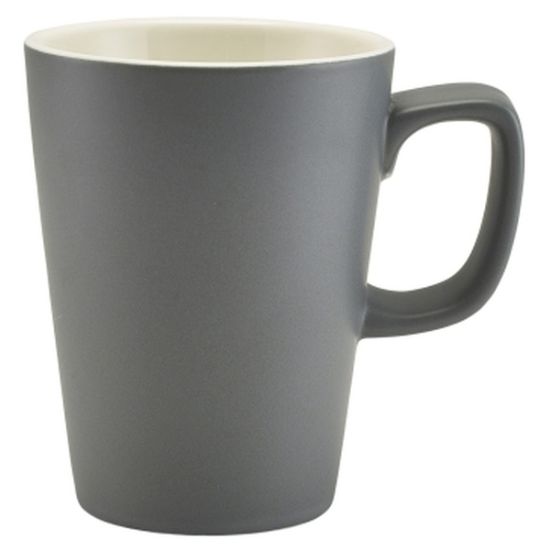 Picture of GENWARE PORCELAIN MATT GREY LATTE MUG 34CL 12oz (6)