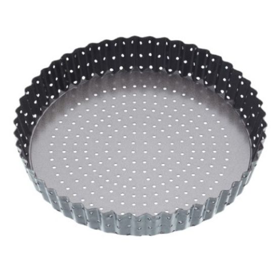 Picture of NON-STICK PERFORATED FLUTED ROUND QUICHE TIN 10"