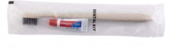 Picture of DENTAL KIT MADE FROM STRAW PLASTIC INCLUDES TOOTHPASTE (100)