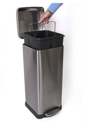 Picture of PEDAL BIN SOFT CLOSE 30LTR STAINLESS STEEL