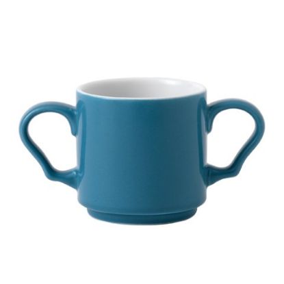 Picture of FUTURE CARE DOUBLE HANDLED STACKING MUG 10oz BLUE (6)