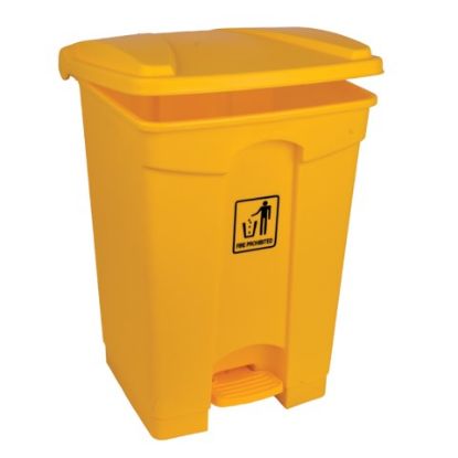 Picture of 45LTR YELLOW PEDAL BIN H610XL400XW405