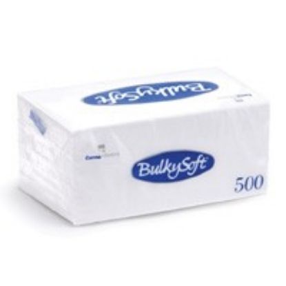 Picture of PACK OF 500 SERVIETTE 1PLY WHITE 30X30