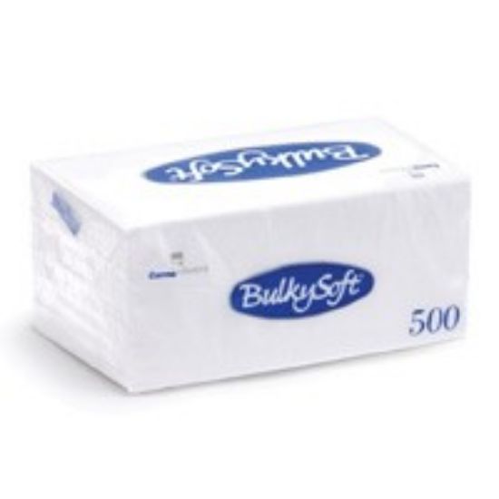 Picture of PACK OF 500 SERVIETTE 1PLY WHITE 30X30