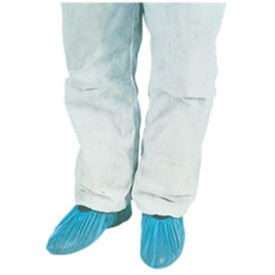 Picture of DISPOSABLE OVERSHOES BLUE 14" (PACK OF 100)