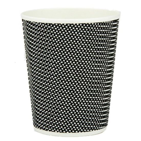 Picture of INSULATED MONO VIP HOT CUP 12OZ BLACK/WHITE x 25