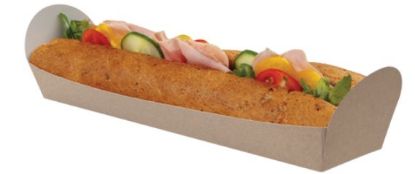 Picture of KRAFT OPEN BAGUETTE TRAY 264X70X62 (500)