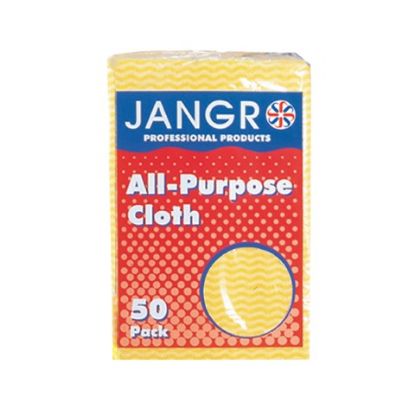 Picture of JANGRO LARGE ALL PURPOSE CLOTH YELLOW (PACK OF 50)