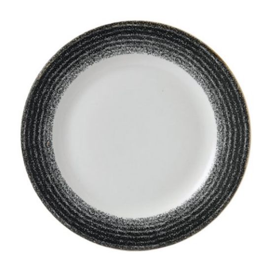 Picture of HOMESPUN CHARCOAL BLACK RIMMED PLATE 10.25" (12)