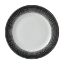 Picture of HOMESPUN CHARCOAL BLACK RIMMED PLATE 10.25" (12)