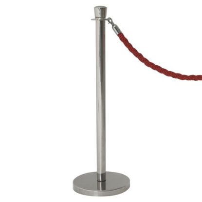 Picture of ROPE BARRIER POST ST/ST 100 x 32cm ROPE SOLD SEPARATELY (2)