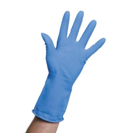 Picture of HOUSEHOLD GLOVES X-LARGE BLUE (SINGLE PAIR)