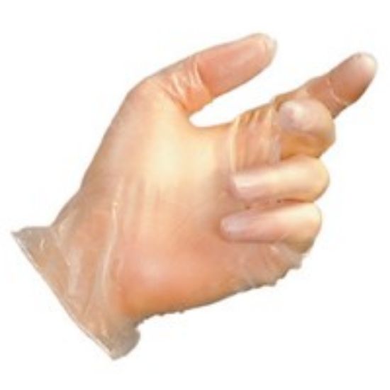 Picture of PACK 100 SMALL GLOVE VINYL POWDERED CLEAR