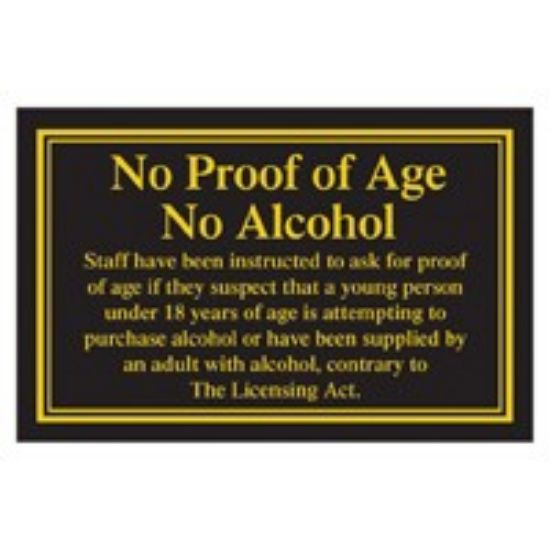 Picture of PROOF OF AGE BLACK & GOLD 