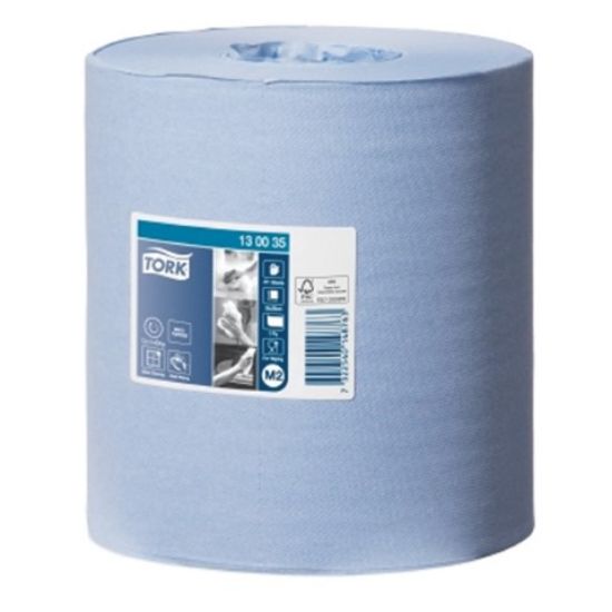 Picture of TORK CENTREFEED WIPER 1 PLY 165M x 19CM BLUE (6)