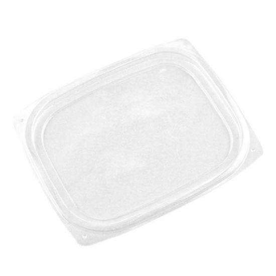 Picture of VEGWARE PLA RECTANGULAR DELI LID FITS 8-16oz DELI (CASE OF 450)