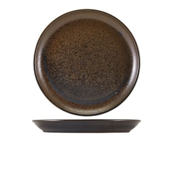 Picture of TERRA PORCELAIN CINDER BLACK COUPE PLATE 27.5CM (6)