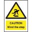 Picture of CAUTION MIND THE STEP SELF ADHESIVE 200X150MM